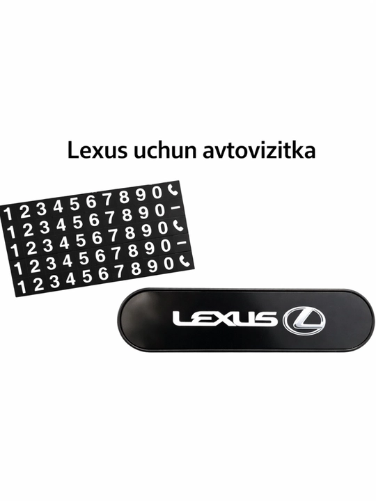 Avtovizitka – avtomobil uchun vizitka ushlagich, telefon raqam yozish kartasi - 