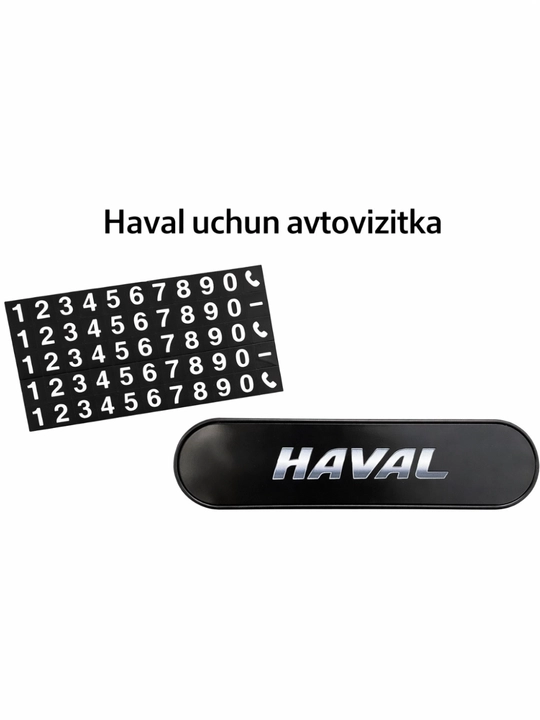 Avtovizitka – avtomobil uchun vizitka ushlagich, telefon raqam yozish kartasi - 