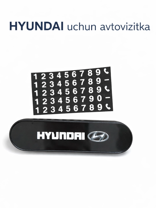 Avtovizitka – avtomobil uchun vizitka ushlagich, telefon raqam yozish kartasi - 