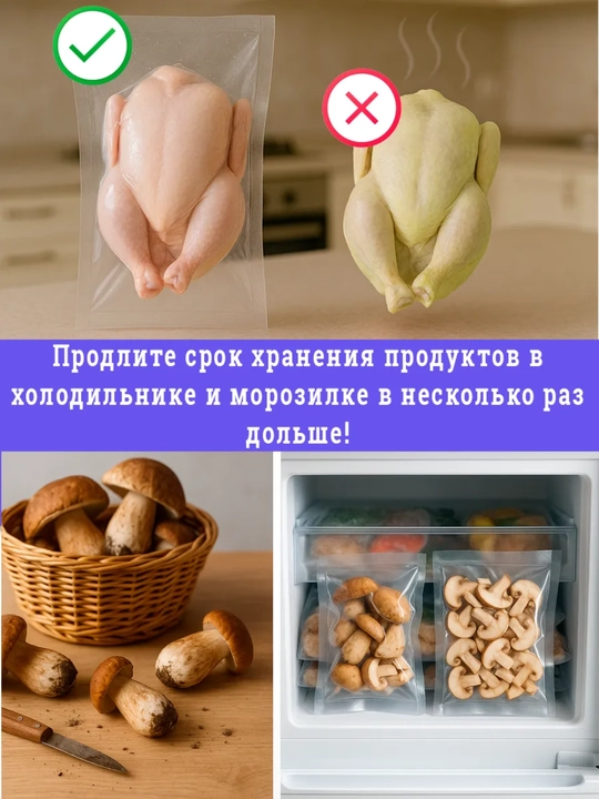 Вакууматор Vacuum Sealer Z,X — вакуумный упаковщик для продуктов, +10 пакетов