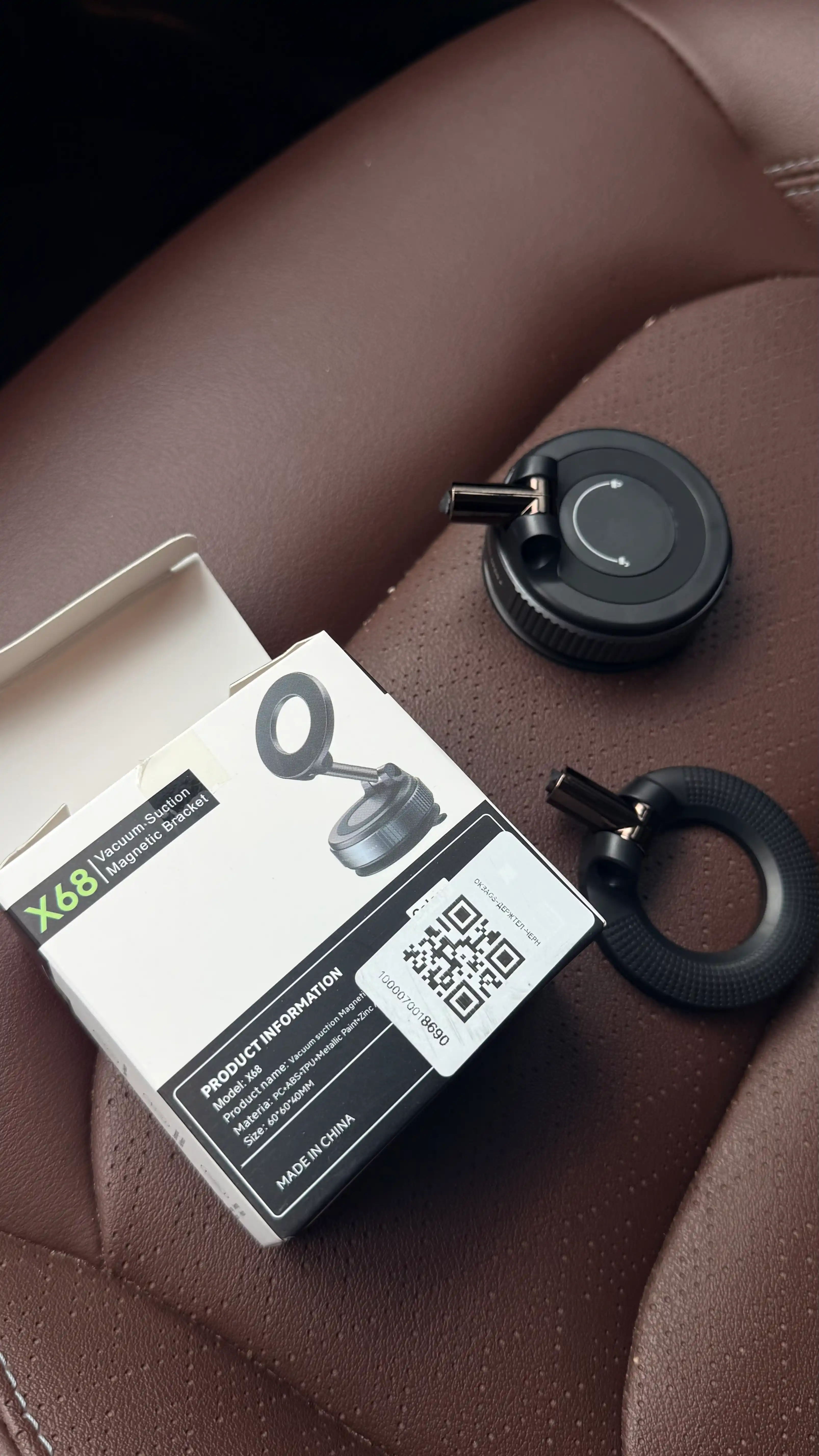Держатель для телефона, магнитный, вакуумный, в машину с Magsafe