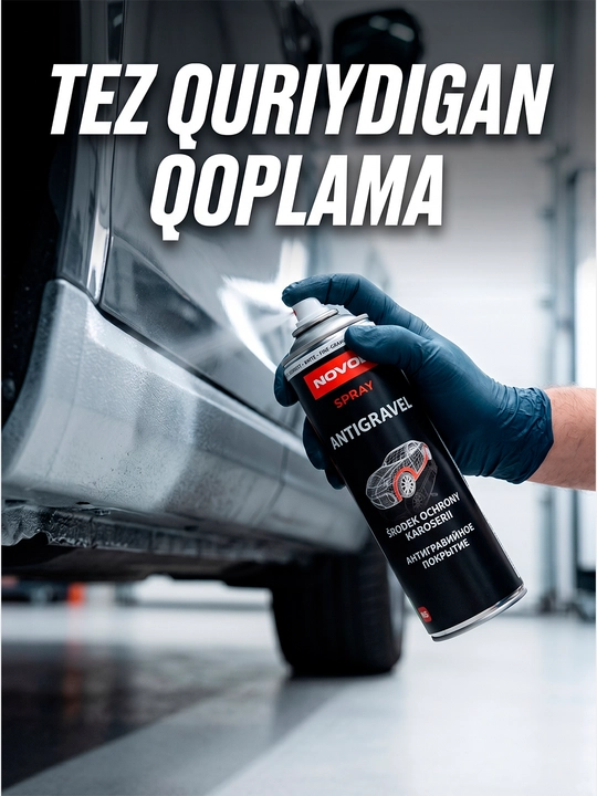 NOVOL SPRAY Antigravel MS antigravel qoplamali aerozol, 500 ml, oq rang