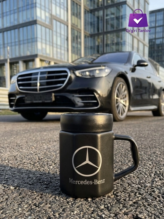 Кружка с крышкой, бокал Porsche, автомобильный логотип керамический, бокал Mercedes