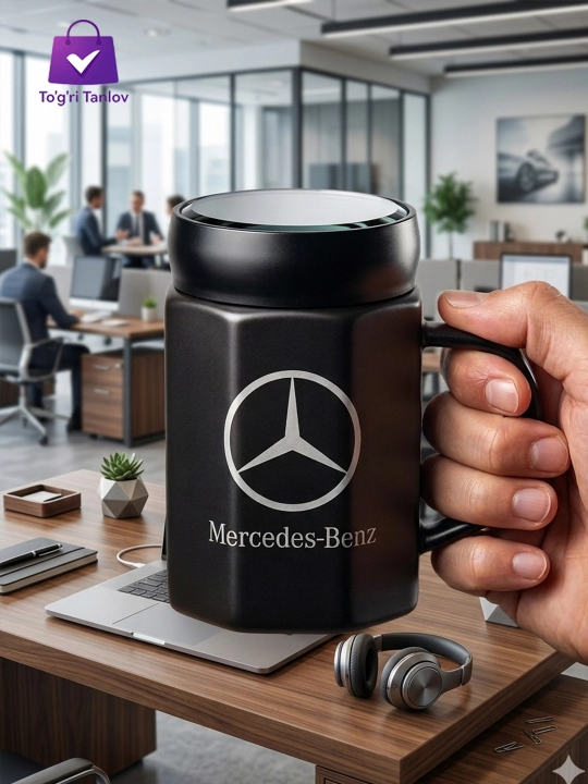 Кружка с крышкой, бокал Porsche, автомобильный логотип керамический, бокал Mercedes
