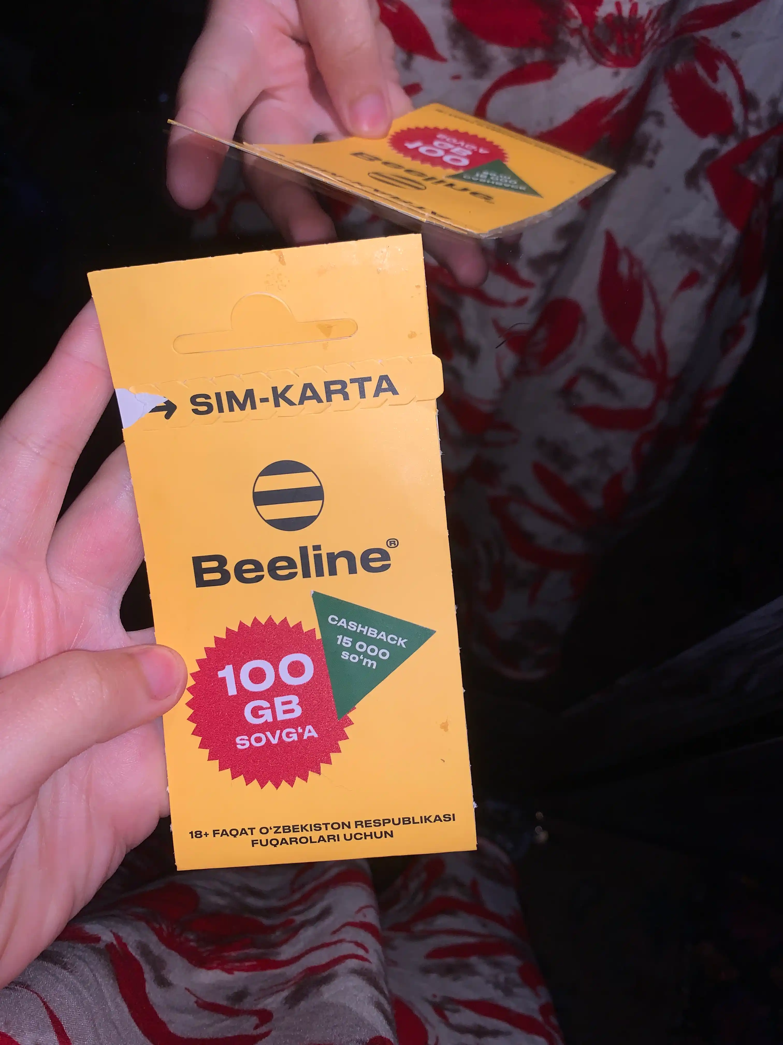 SIM-карты Beeline для всех типов мобильных устройств бонус на 3 месяц 100ГБ , 15000