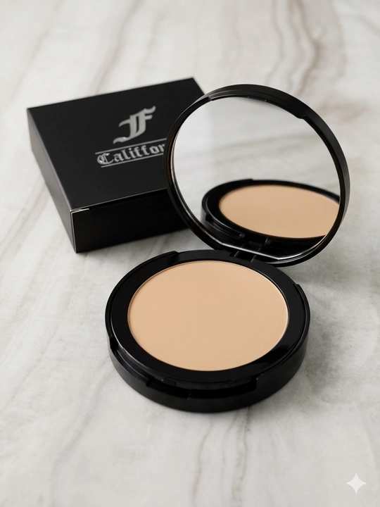 Califor Velvet Matte пудра для лица матирующая, компактная 3 in 1, фиксирующая макияж