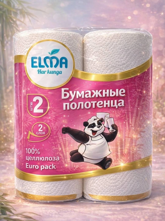 Elma qog‘oz sochiqlar, 2 qatlamli, 2 o‘ramli - mustahkam, yumshoq, ishonchli va mos tanlov