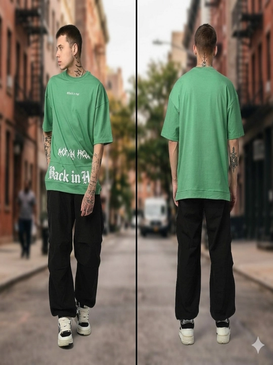 Futbolka Oversize print - 