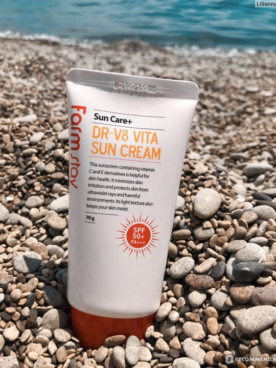 DR-V8 Vita Sun Cream SPF50+ – увлажняющий крем от солнца, 70 г