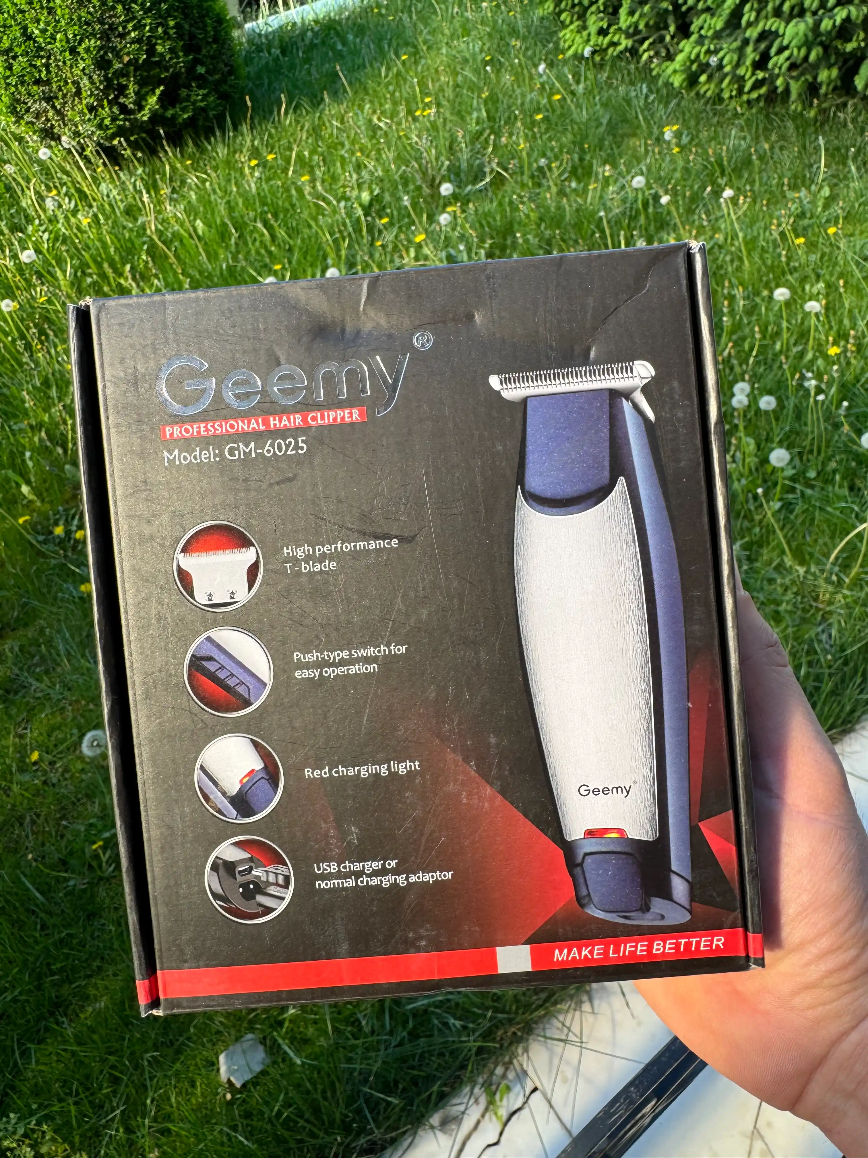 Trimmer 3 tasi 1 da, soch, soqol va burun uchun