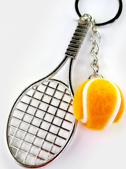 Брелок Теннисная ракетка — ЛЮБМАГ-TENNIS-ОРАНЖ