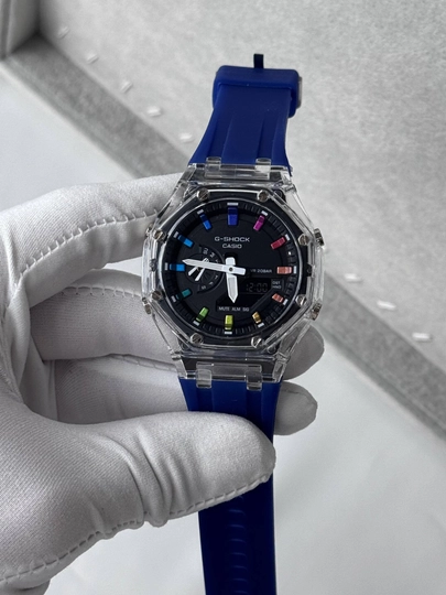 Мужские часы G-Shock в современном стиле — TIMESLW-PATECOAT-СИНИЙ