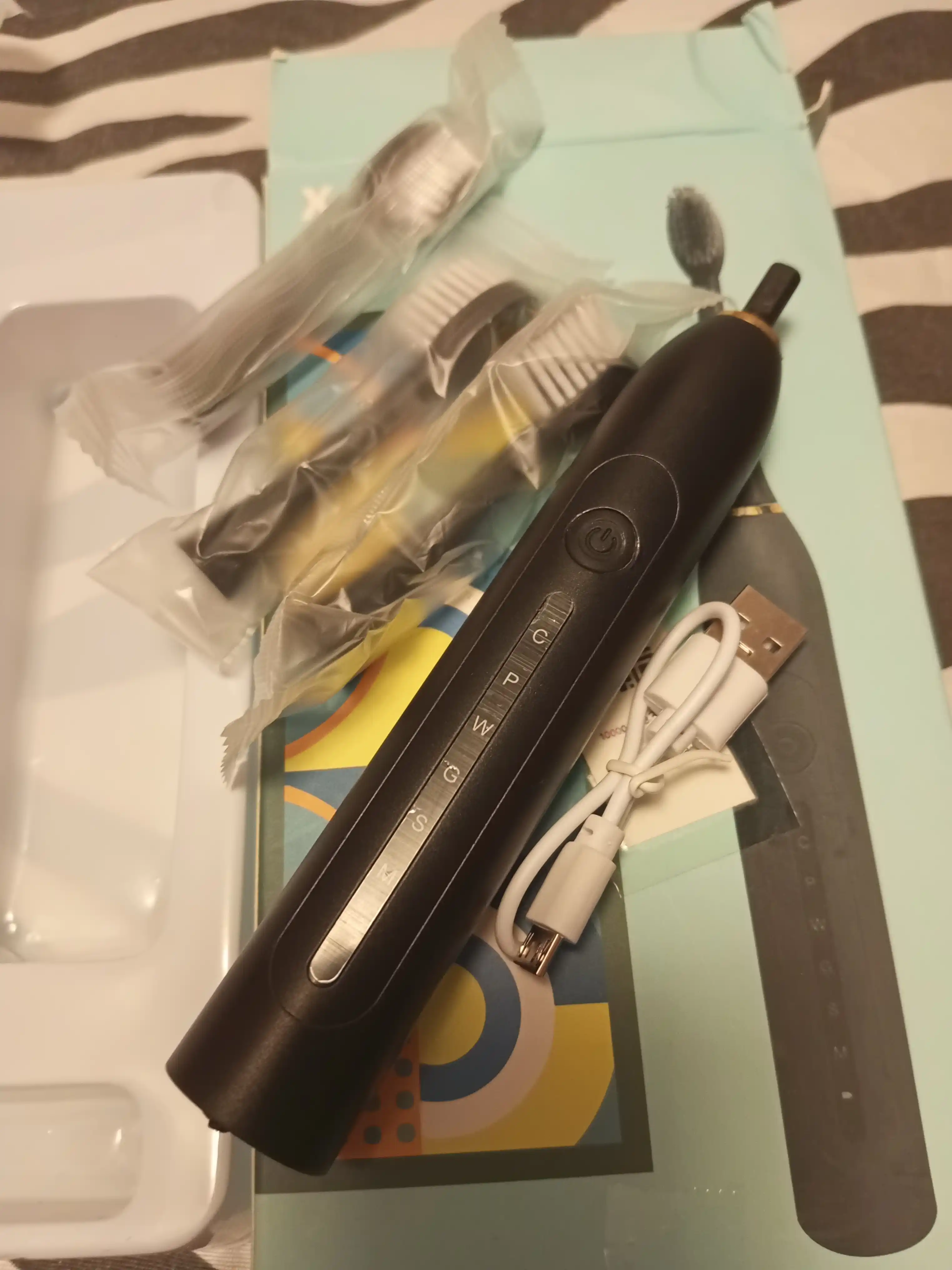 Elektr tish cho'tkasi Sonic Electric Toothbrush X-6, ovozli, 6 rejim