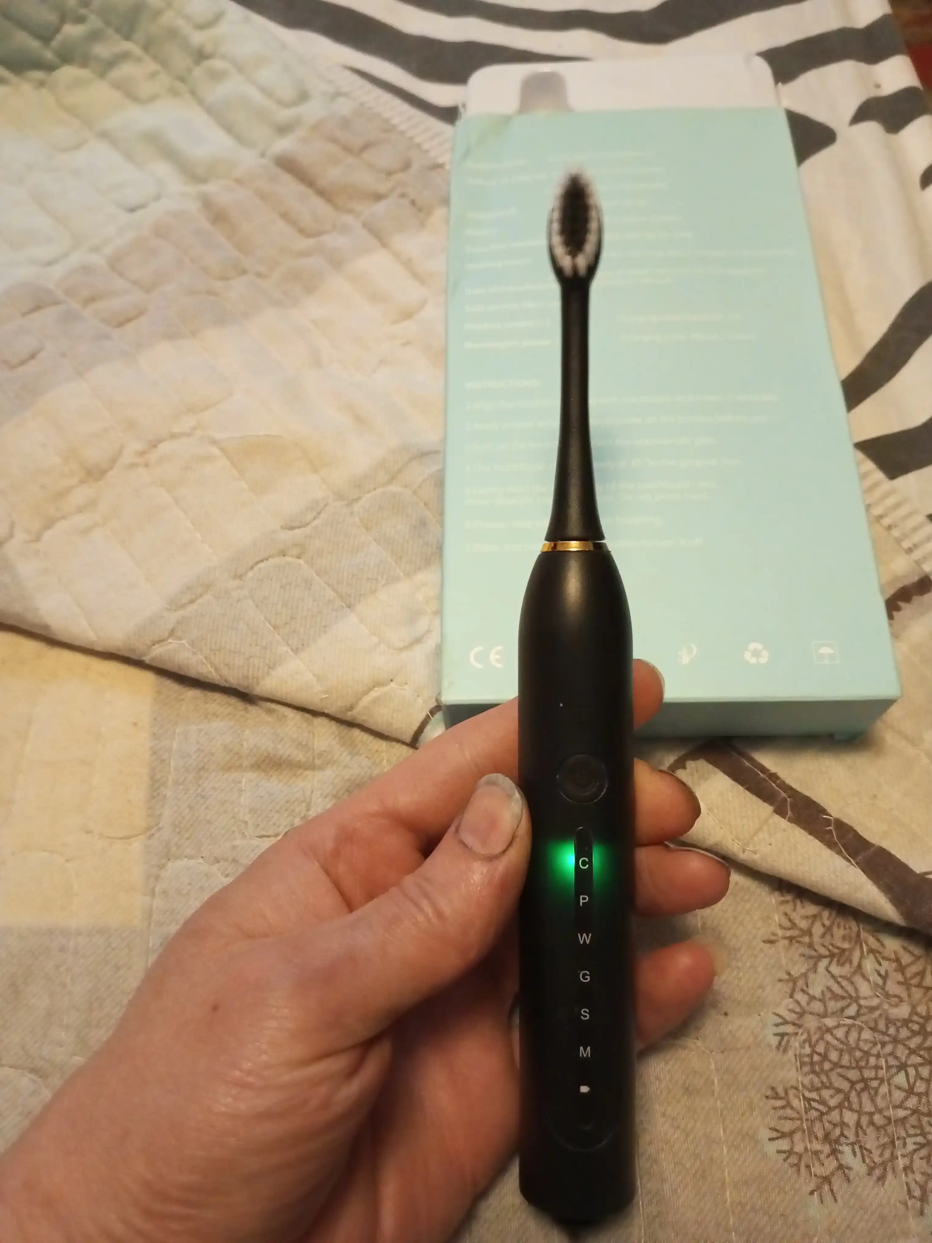 Elektr tish cho'tkasi Sonic Electric Toothbrush X-6, ovozli, 6 rejim