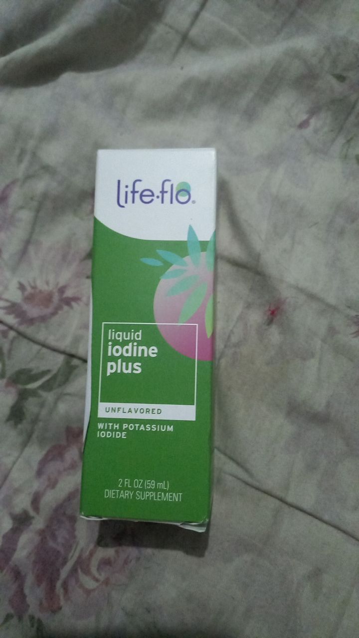 Life-flo Liquid Iodine Plus йод в каплях, поддержка щитовидной железы, 59 мл