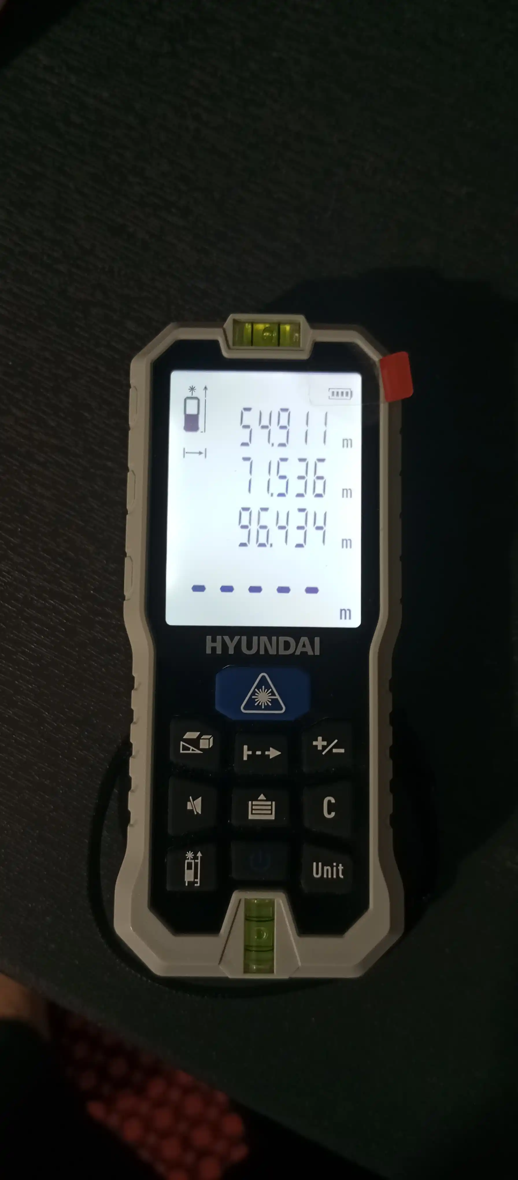 Qizil lazerli masofa o‘lchagich (50/70/100/120 m) HYUNDAI
