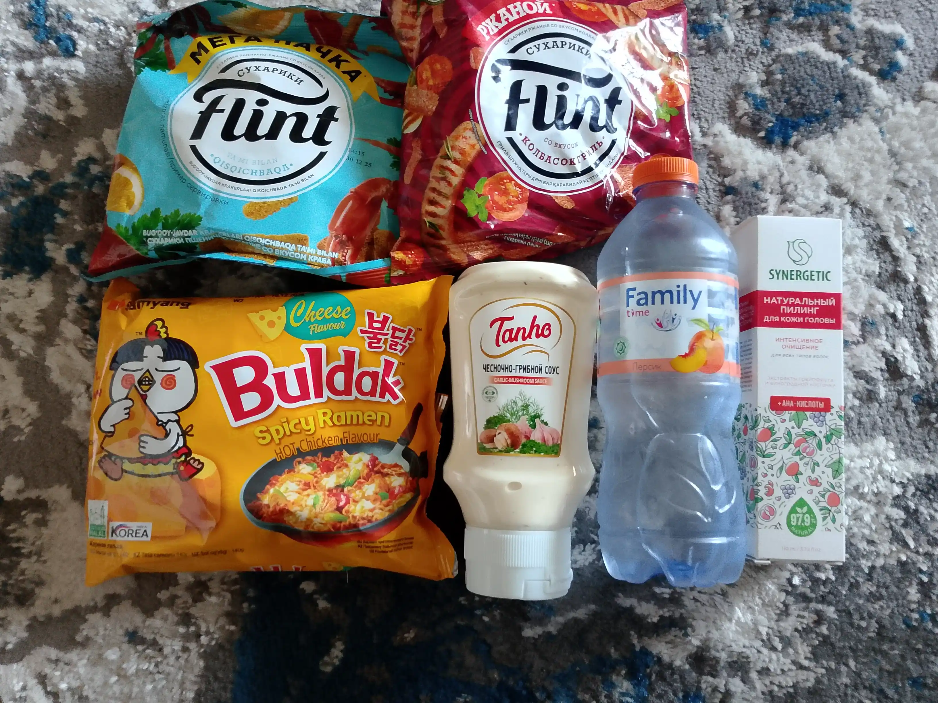 Suxariklar, Flint, panjara qilingan kolbasa ta'mi bilan, 100 g