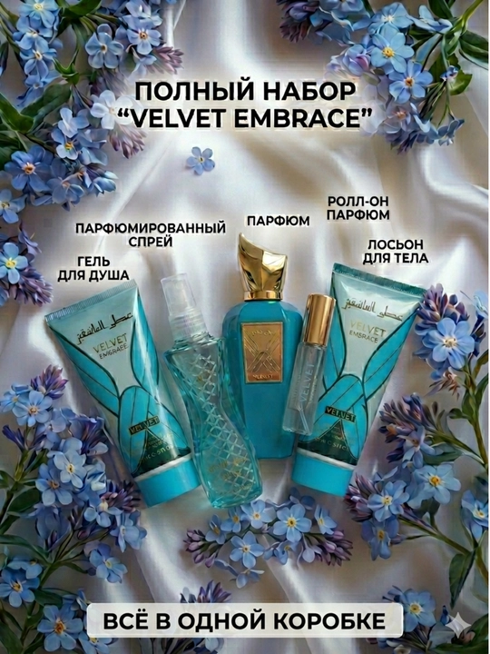 Подарочный набор для женщин, парфюмерия + набор для ухода