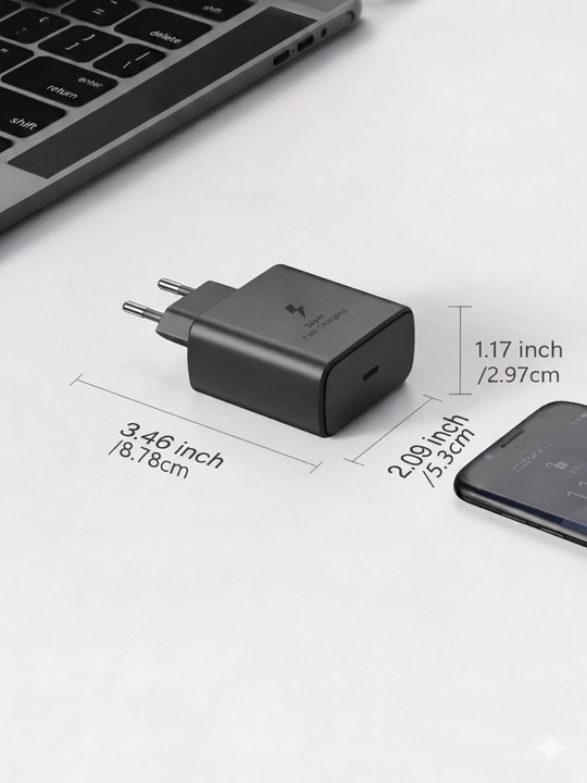 Зарядное устройство Samsung 45W, 25W с кабелем Type-C, быстрая зарядка