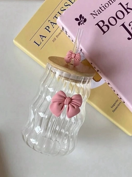 Trubochkali stakan, kapalaklar bilan, shisha stakan trubocha bilan, Butterfly, 500, 350 ml