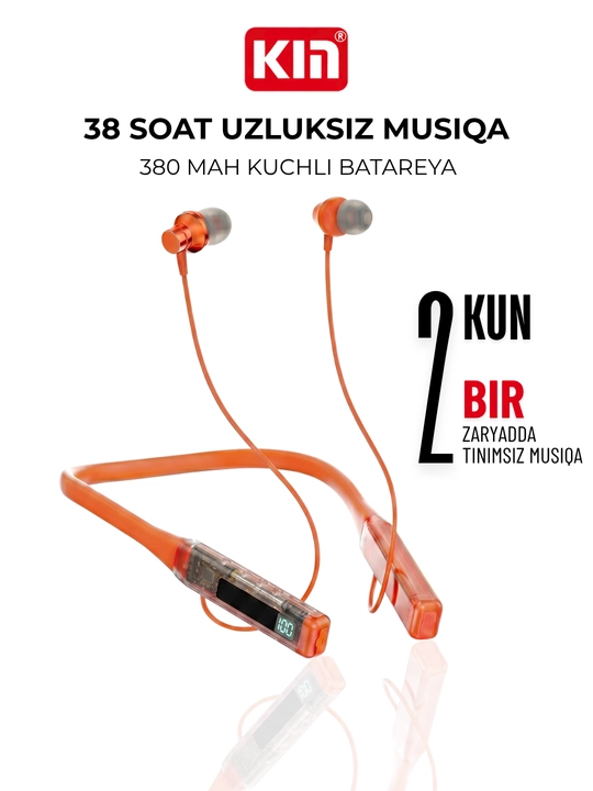 Беспроводные наушники KIN KL110 neckband 38 часов Bluetooth TF-карта микрофон - 