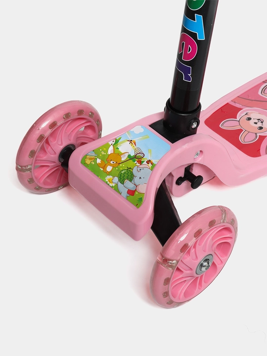 Детский самокат, современные светящиеся колеса, регулируемый руль, для мальчиков и девочек