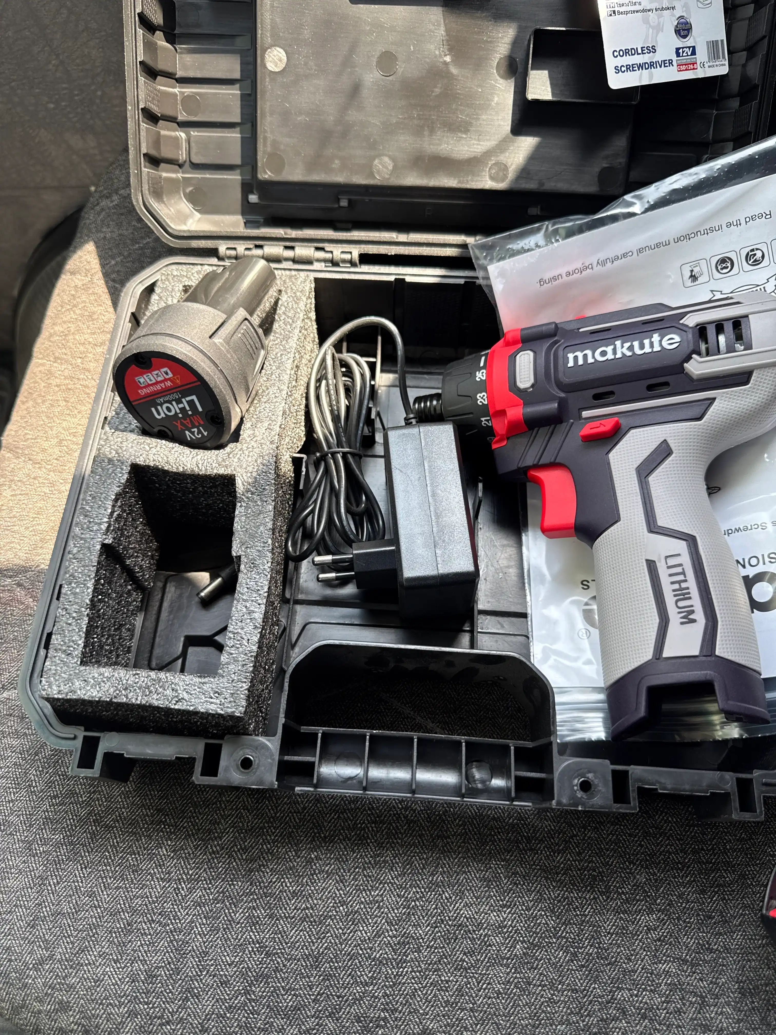 Makute CSD126-B 12V 23Нм simsiz elektr otvyortka (shurupovyort)