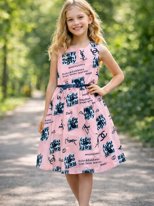 Платье детское для девочки, летний сарафан, хлопок, 1-8 лет, рост 80-130 см - 