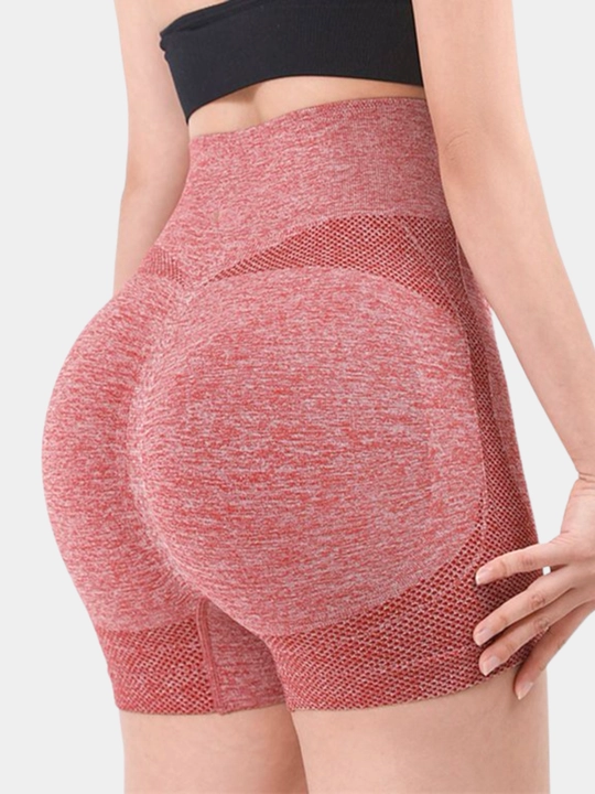Ayollar uchun sport shortik (scrunch butt, yuqori bel, choksiz)