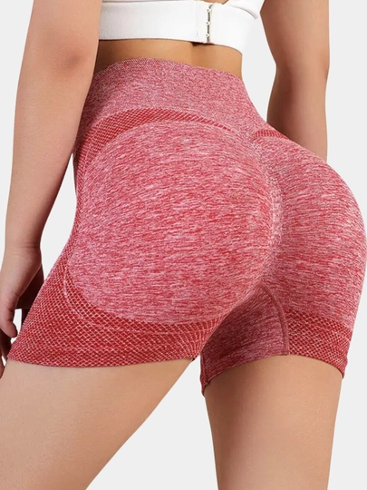 Ayollar uchun sport shortik (scrunch butt, yuqori bel, choksiz)