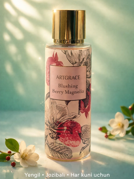 ARTGRACE Body Mist – парфюмированный спрей для тела, для женщин (шиммер / fragrance), 250 мл