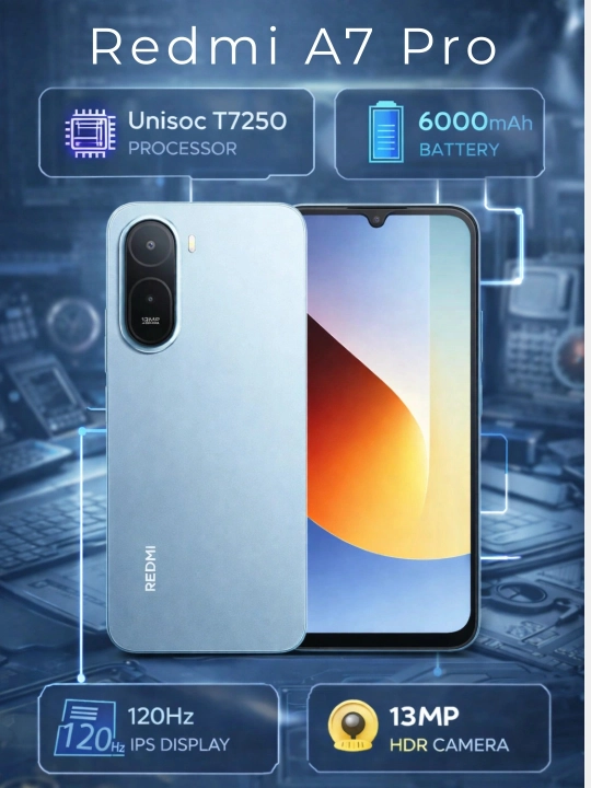 Смартфон REDMI A7 Pro, мощный 6000мАч, IPS-экран 120Гц, 13МП HDR-камера, гарантия 1 год