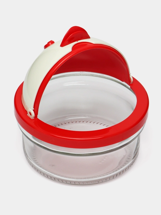 Shakar kosasi 420 ml "Smile", qoshiq bilan, rangli mix