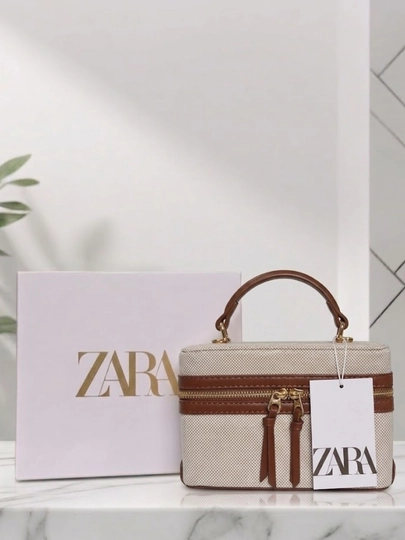 Женская сумка в стиле ZARA кросс-боди, через плечо из эко кожи — GERBO-ZARA2-КОРИЧН