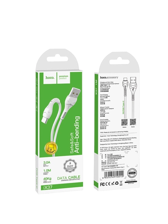 Кабель USB наType-C “Hoco X37 Cool power” зарядка и передача данных - 