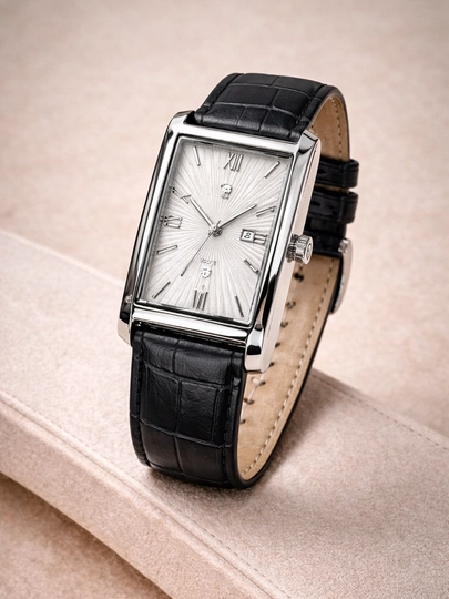 Мужские наручные часы от бренда Tissot, в подарочной упаковке, в классическом стиле — VAQTWAT-45W0019-БЕЛЫЙ