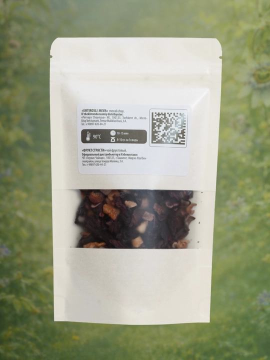 Choy ichimligi Ehtiros mevasi, karkade, marakuya va olma bilan, 60 g