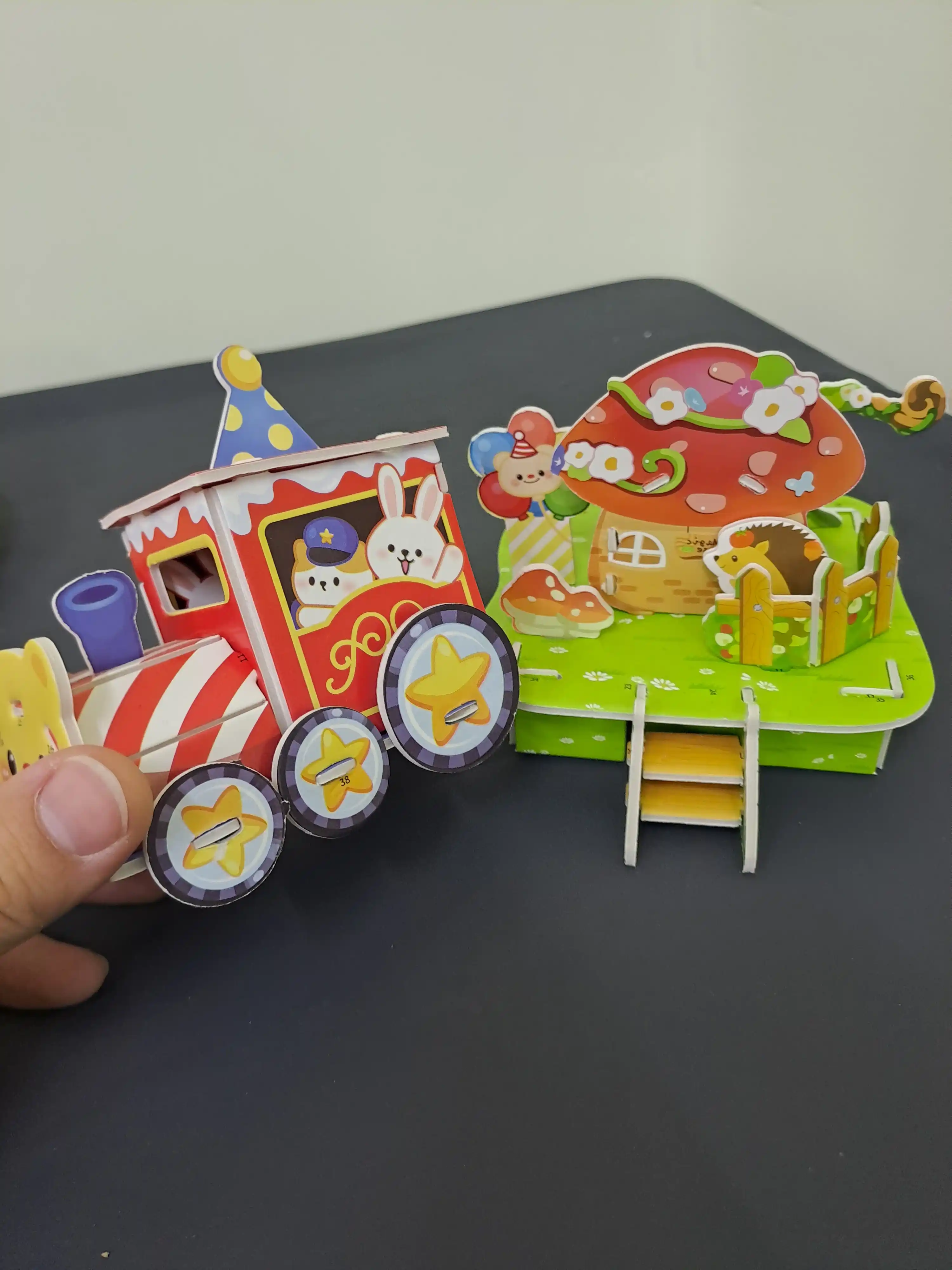 3D pazl konstruktor o‘yinchoqlar bolalar uchun boshqotirma 3dona