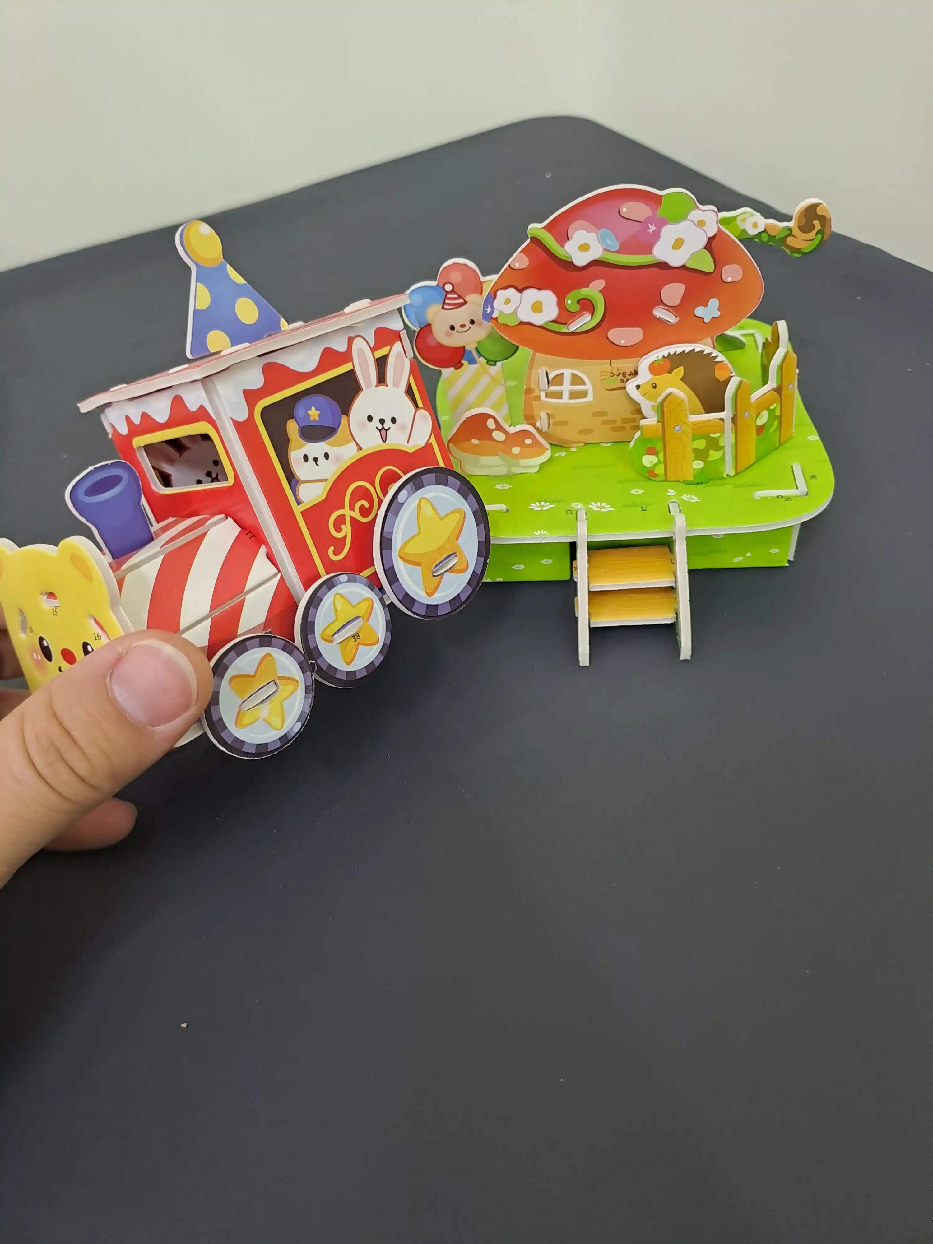 3D pazl konstruktor o‘yinchoqlar bolalar uchun boshqotirma 3dona