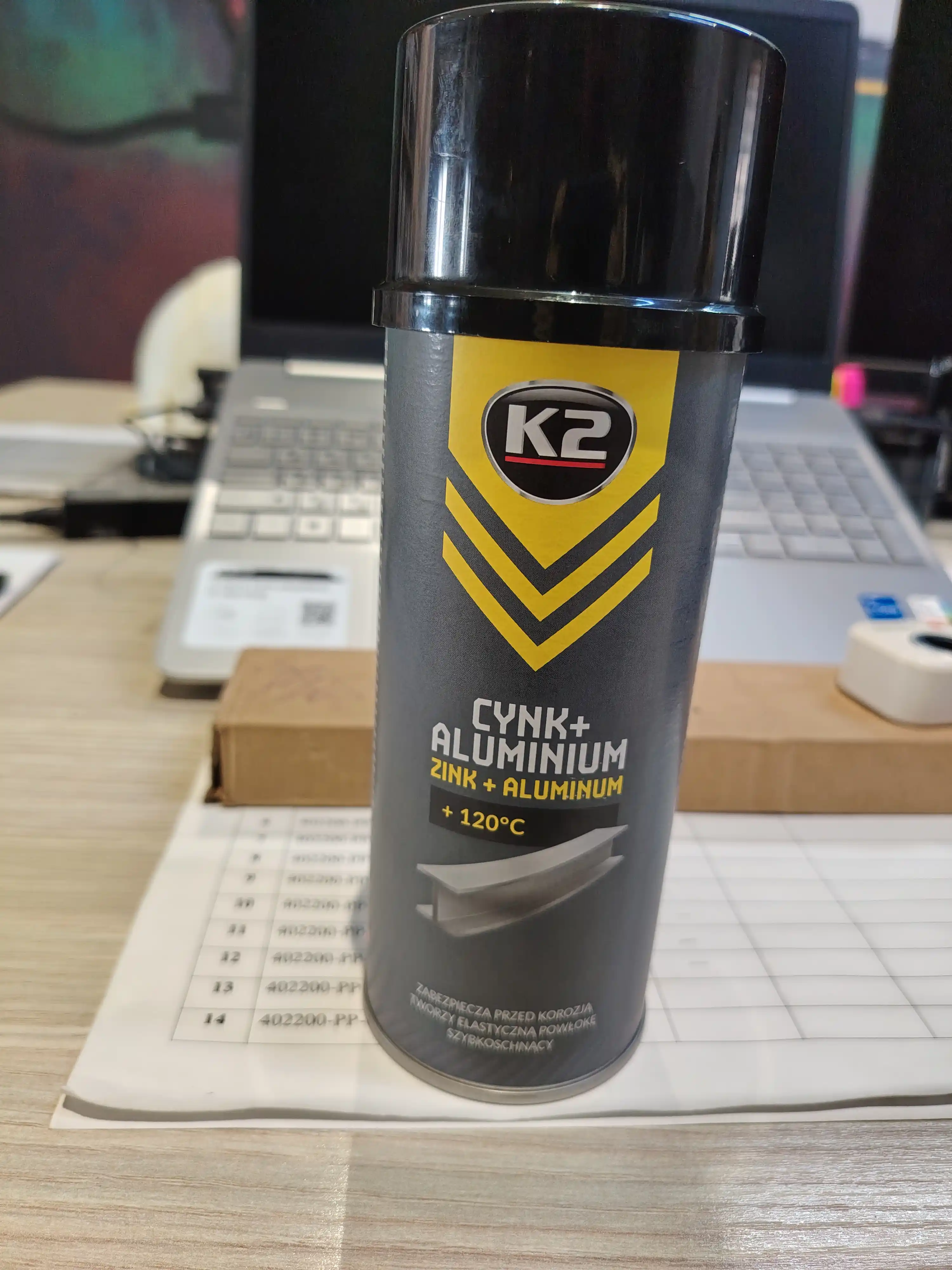 Покрытие цинково-алюминиевое K2 ZINC + ALUMINUM, 400 мл