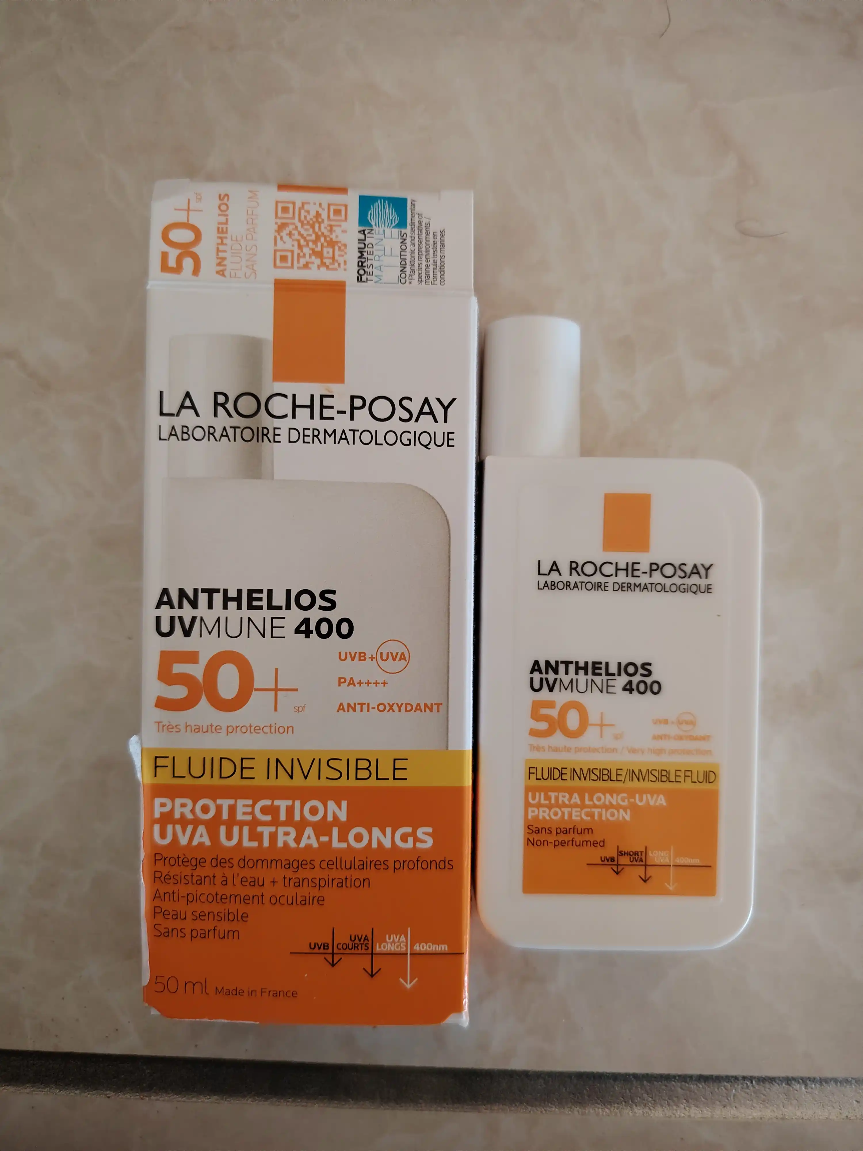 Невидимый флюид La Roche-Posay Anthelios, для лица и кожи вокруг глаз SPF 50+/PPD 46, 50 мл