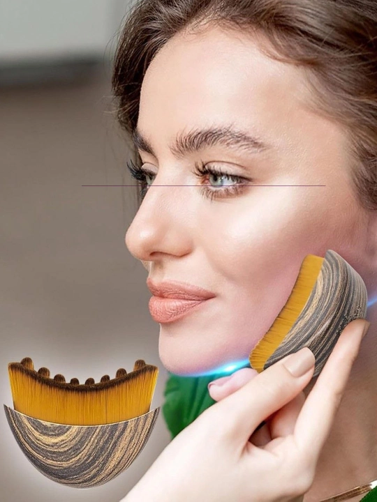 Massaj cho'tkasi, yuz massajeri – lifting, gua sha va limfa drenaj effekti