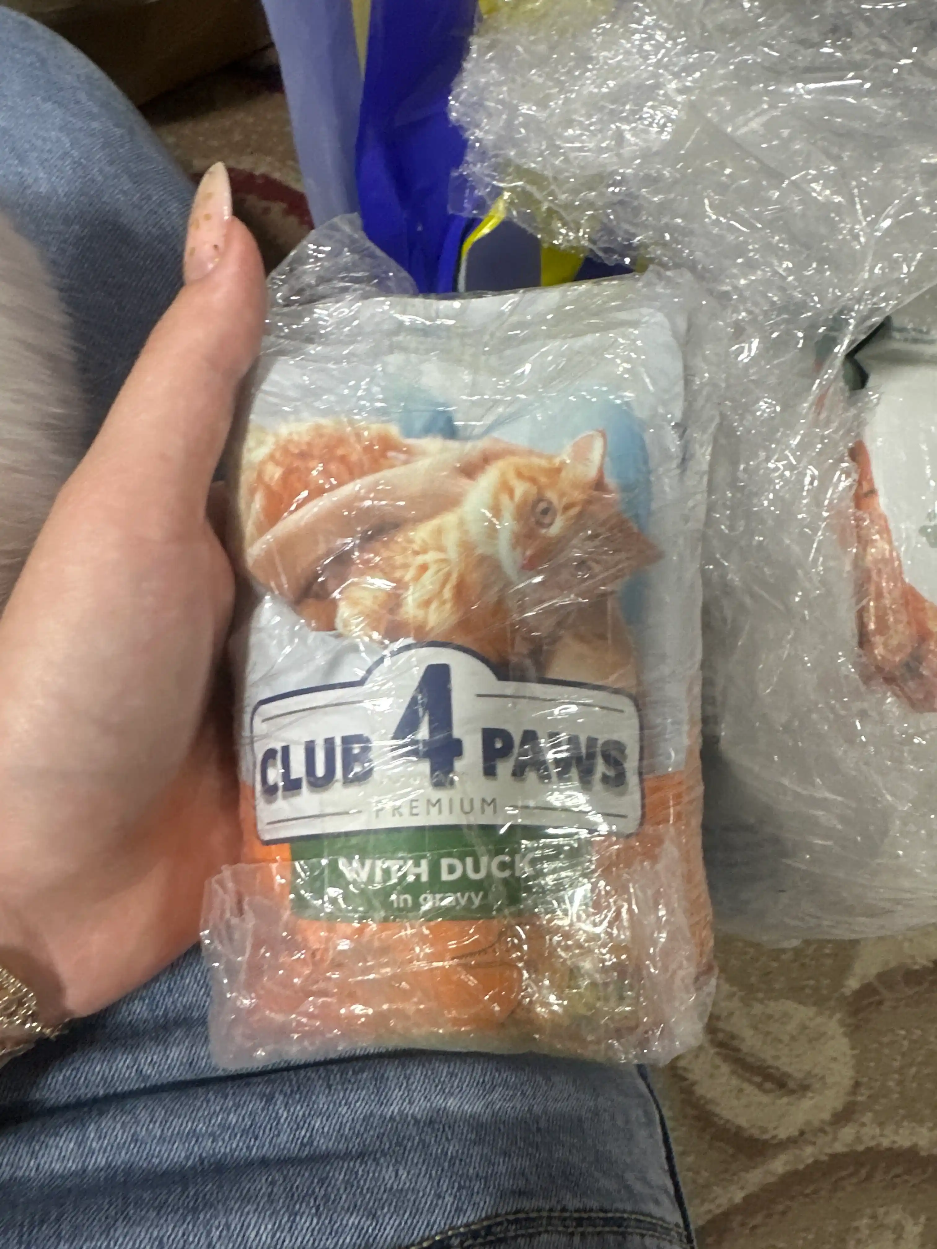 Club 4 Paws влажный корм для кошек, пауч с уткой в соусе, 85 г 5 шт