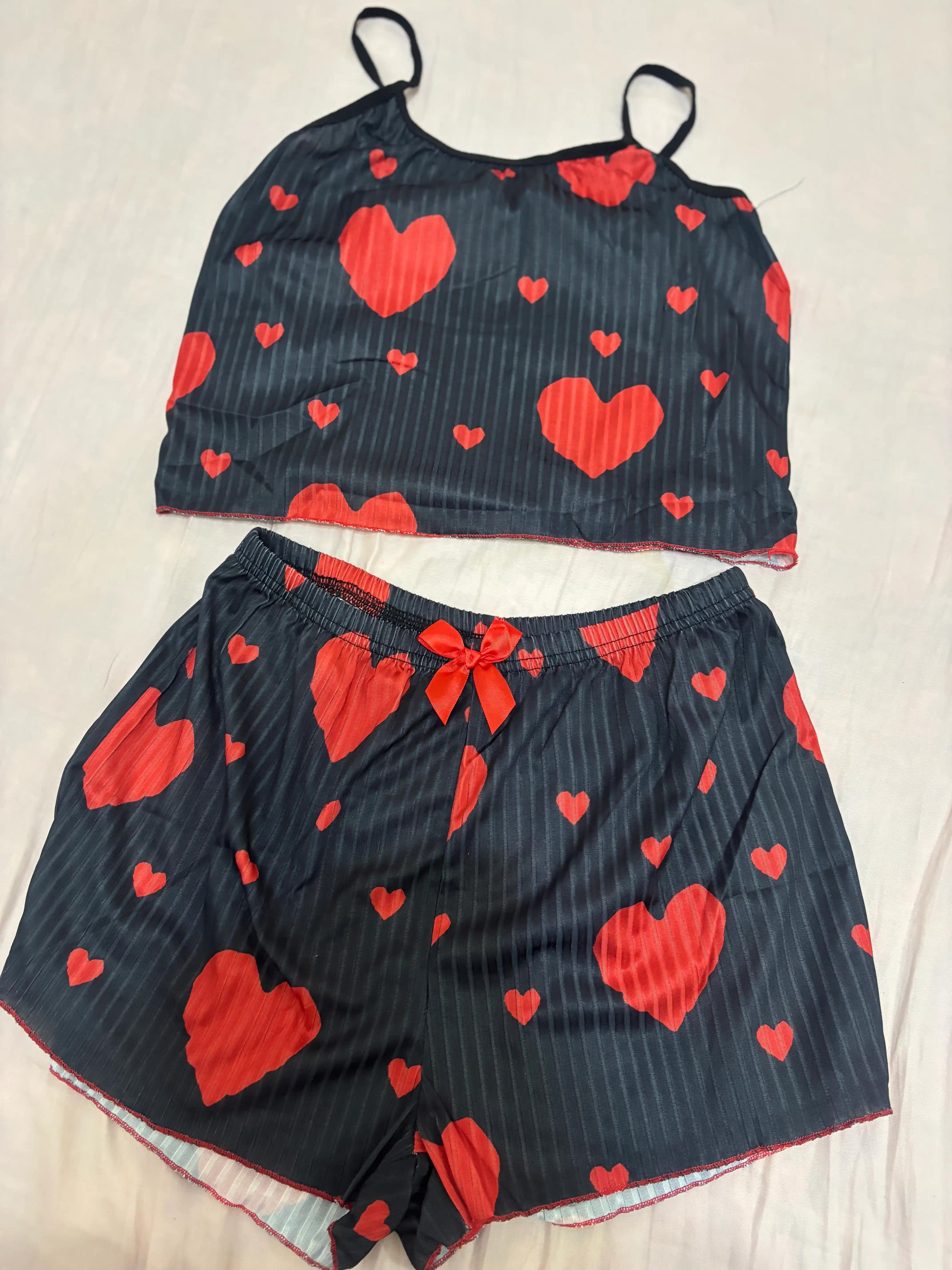 Ayollar pijamasi, yozgi, yumshoq, ustki va shortili 2 ta 1 da pijama