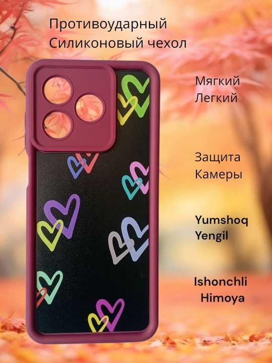 Honor X 5C smartfoni uchun g‘iloflar, gul dizayni, mukammal sovg‘a