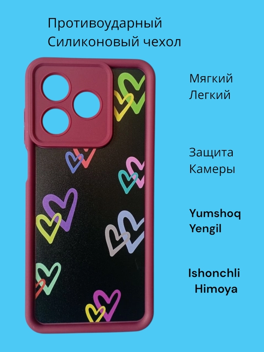 Honor X 5C smartfoni uchun g‘iloflar, gul dizayni, mukammal sovg‘a