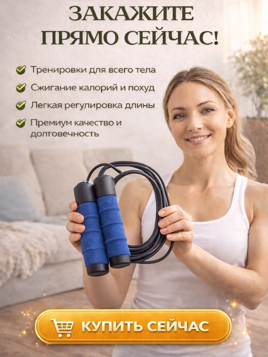 Sport arg‘amchisi, sozlanadigan, po‘lat arqon, fitnes va kardio