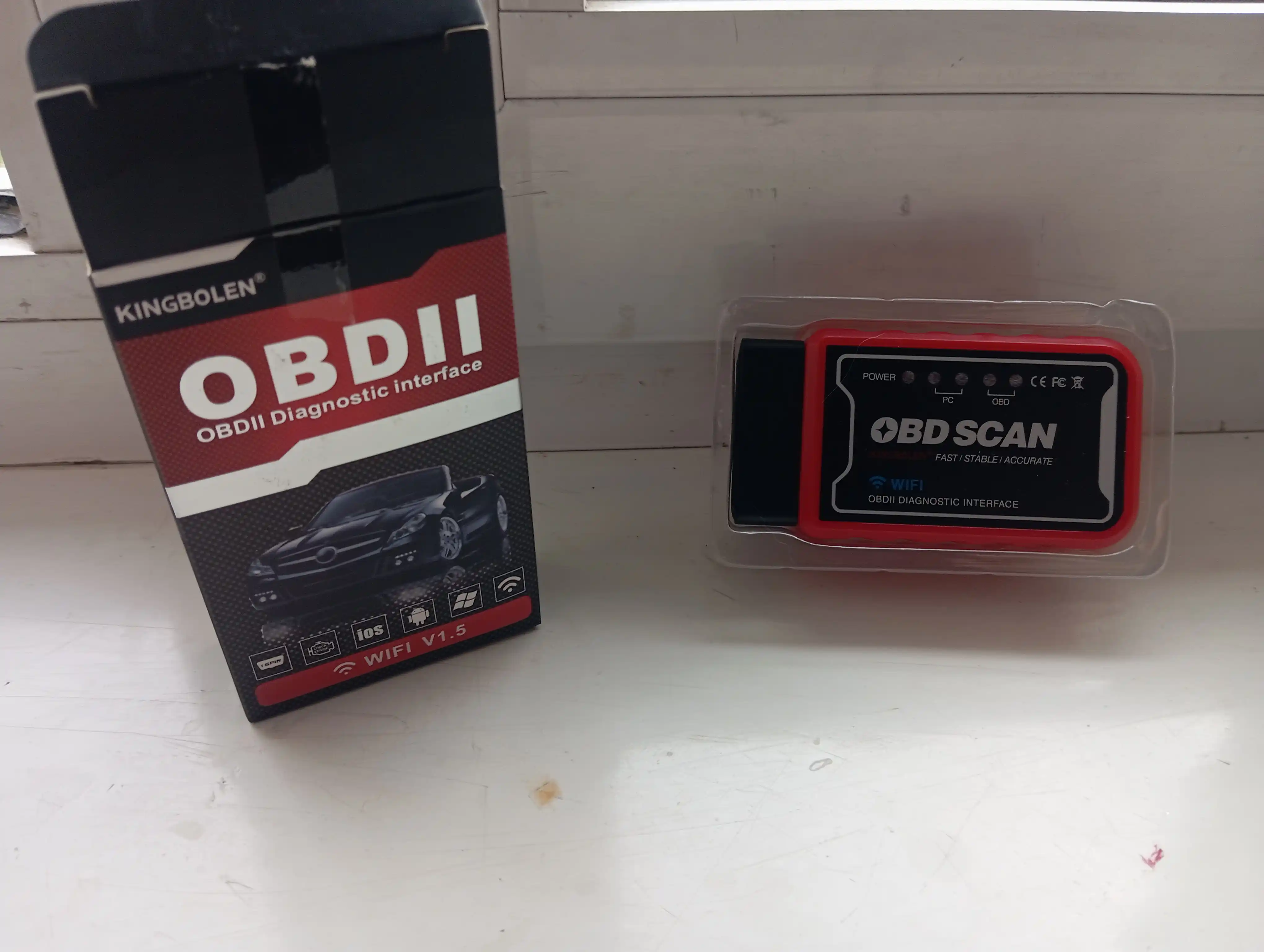 Сканер для диагностики автомобиля OBD2 V1.5 OBD2 ELM327, с функцией кодирования, Wi-Fi