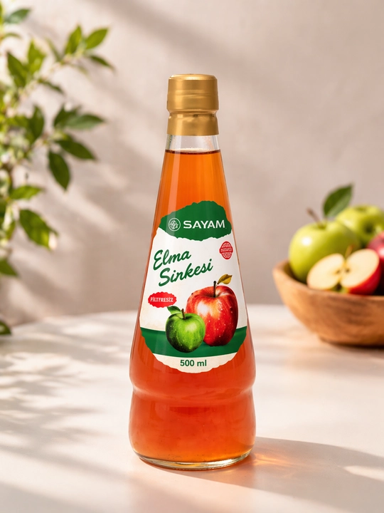Olma sirkasi, Sayam, organik, filtirlanmagan, 500 ml, Turkiya