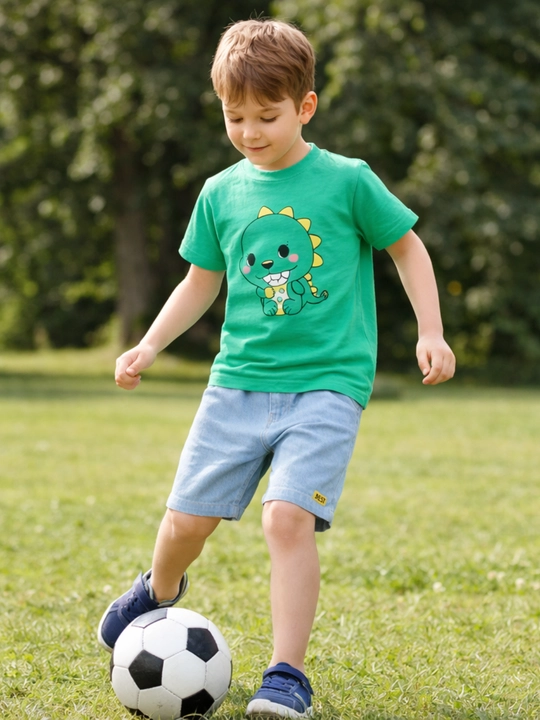 Bosma naqshli bolalar futbolkasi, paxta, yozgi, eng yaxshi model
